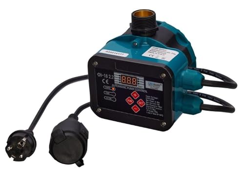 CHM GmbH® Automatische Drucksteuerung mit Trockenlaufschutz Druckschalter Gartenpumpe Einschaltdruck einstellbar