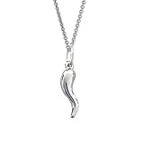 Ritastephens Sterling Silver Mini Italian Horn Cable Chain Necklace (18')
