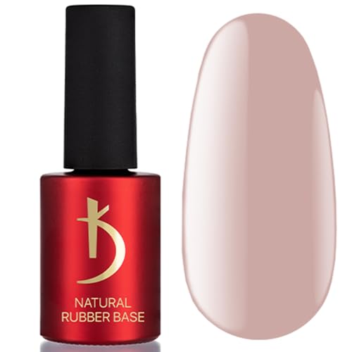 kodi professional Natural Rubber Base Gel 6 Colors (Pink Ice Tea Rose Natural Beige Dark Ivory) 7ml & 15ml Camouflage Elastic French & Nude Manicure (Natural Beige 15ml.)