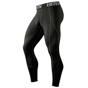 Boyzn 1 or 2,3 Pack Men’s Compression Pants, Cool Dry Athletic Workout Running Tights Leggings with Pocket/Non-Pocket