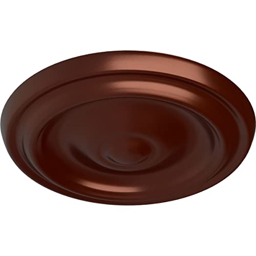 Image of 9 5 /8 inchOD x 1 1 /8 inchP Maria Ceiling Medallion (Fits Canopies up to 1 3 /4 inch), Antique Copper