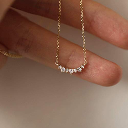 Diamond Necklace, Unique Diamond Cluster Necklace, Natural Brilliant Cut Diamond Necklace, 0.15 CTW. Diamond Necklace, Unique Diamond Cluster Necklace, Natural Brilliant Cut Diamond Necklace, 0.15 CTW.