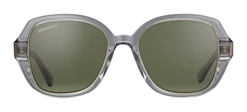 Serengetti Rectangular Hayworth Shiny Transparent Grey-Mineral Polarized 555nm, Multi, One Size4