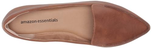Amazon Essentials MANNY-TAN-8 B US Women'S Loafer Flat, Chestnut Brown Faux Leather thumb #4
