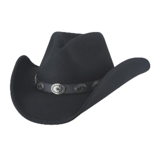 Generic Bullhide Fashion Felt Collection Last Night Cowboy Black Hat in Size Large