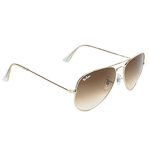 Image of Lee Cooper Gradient Aviator Unisex Sunglasses - (LC9000FOA C1 62|62|Grey Color Lens)