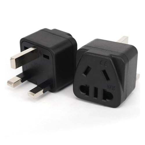 Adaptateur secteur 13A convertisseur puissance WK-7 fiche noire adaptateur voyage