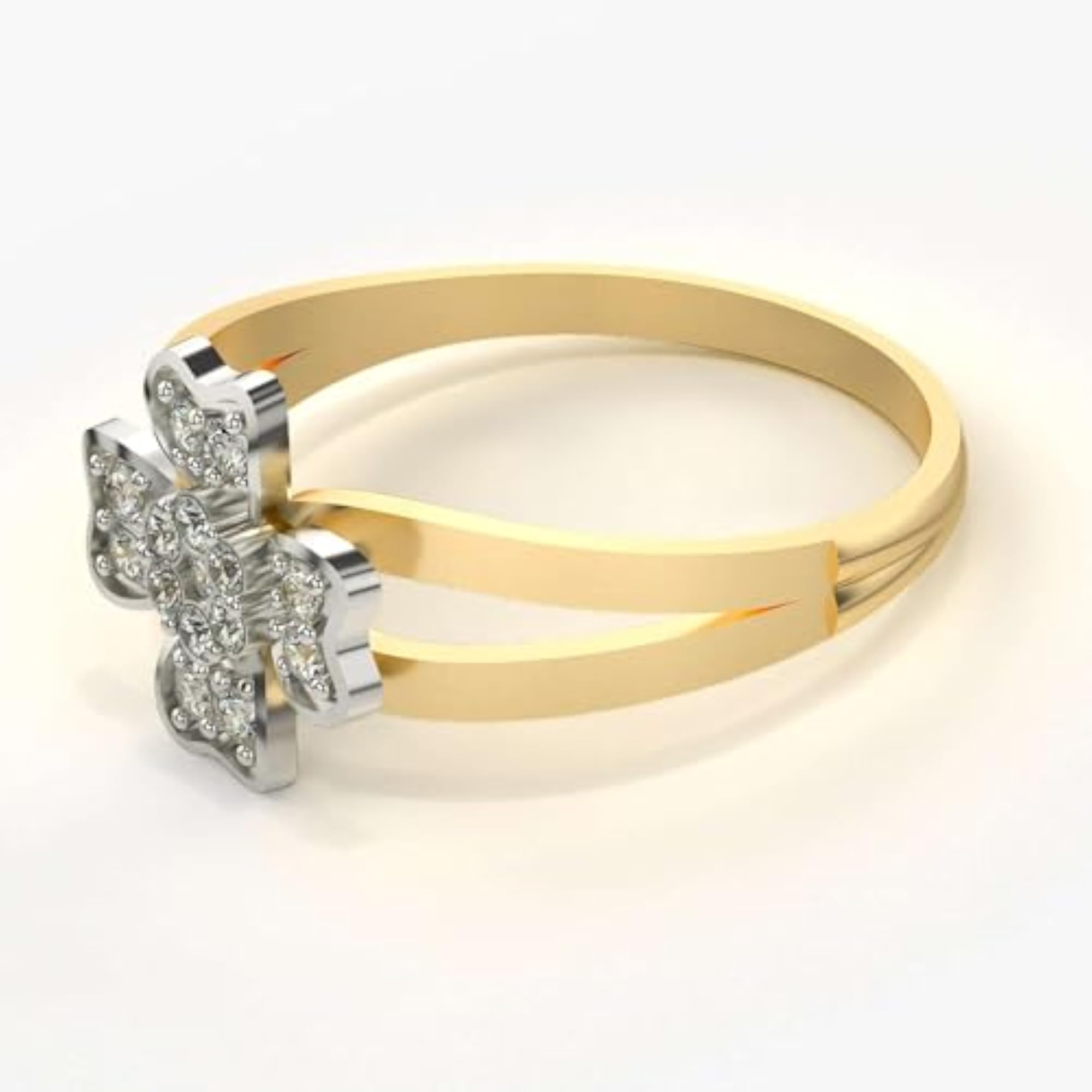 Women's Sterling Silver & Certified Lab Grown Diamond Ring, 0.16cts