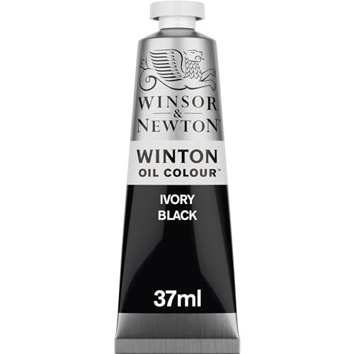 Winsor & Newton Winton - Tubo de Pintura al Óleo, 37 ML, Negro (Negro...