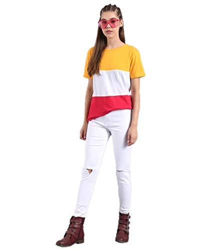 Image of KOTTY Women's Striped Regular Fit T-Shirt