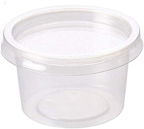 TMZ ® 1000x 4oz Clear Plastic Containers Tubs with Separate Lids Food Safe Takeaway