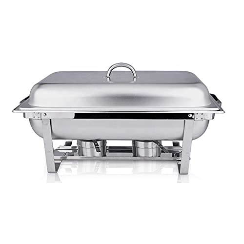 AIZYR Edelstahl Chafer in Voller Größe - Faltbare Chafers Und Buffetwärmer-Sets Mit Wasserpfanne, Speisepfanne Für…