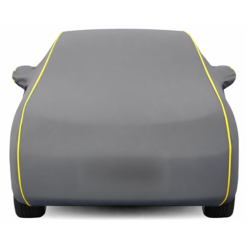 Image of Kayme Premium Grey Eon Car Cover Waterproof for (All Models & Variants - Petrol, Diesel, CNG & EV) |Speacially Custom Fit with Mirror Pockets |All-Weather Protection - Outdoor Car Body Cover