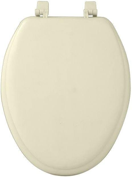 Fantasia Bone Soft Elongated Vinyl Toilet Seat, 19 in.