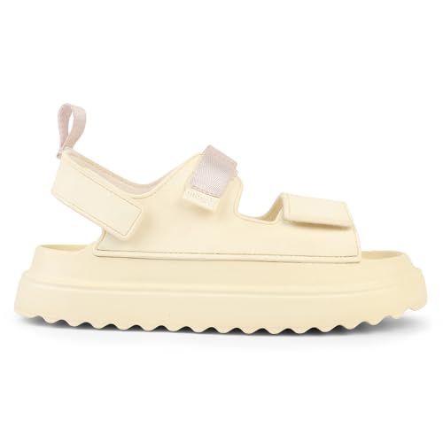 Image of YOHO Wanderz Sandals for Women & Girls | Chunky Ripple Sole with Adjustable Straps | Waterproof Monsoon Footwear | 003
