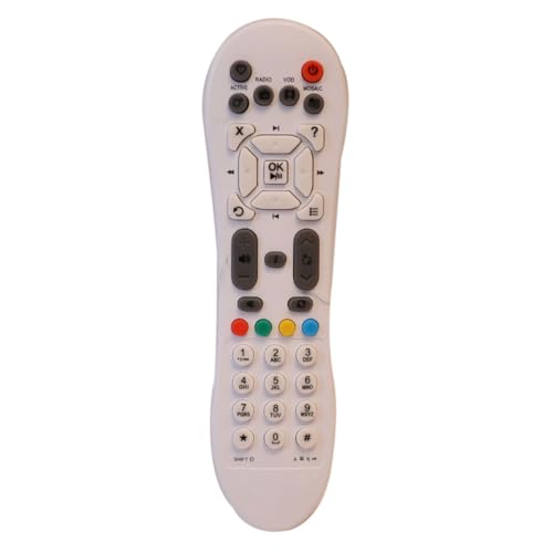 Image of Upix Compatible Videocon DTH Set Top Box Remote No. 125 (White) | Not RF | Exact Match Will Only Work