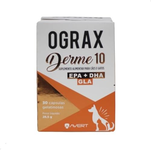 Ograx Derme 10 - Suplemento P/Cães E Gatos - 30 Cáps.