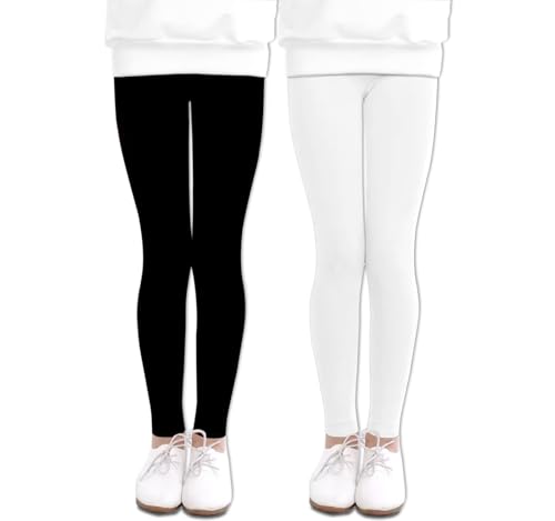 Image of LUOUSE Girls' Leggings Full Length Comfy Pants Trousers 4-13 Years
