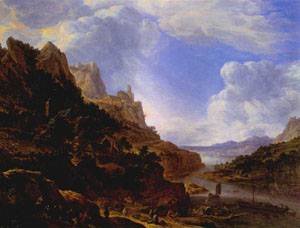 Peinture à l'huile de maître Herman Saftleven reproduction toile 30x40