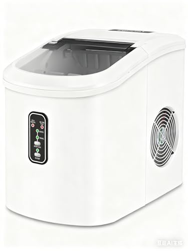 EUHOMY Ice Maker Machine Countertop, 26 lbs in 24 Hours, 9 Cubes Ready in 8...
