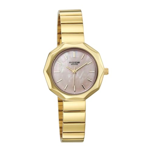 Image of Sonata Poze 9 with Quartz Analog with SS Cut fold Strap Watch for Women