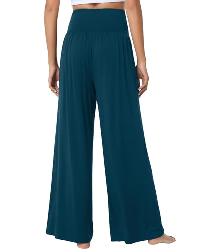 WiWi Pajama Pants for Women Soft Wide Leg Palazzo Lounge Sweatpants Loose Yoga Bottoms-Viscose from Bamboo S-XXL - Image 3