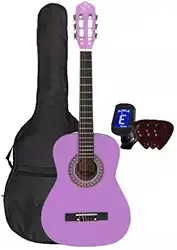 Violão Myth Juvenil 3/4 MT34N, Lilás, com Capa, Afinador e Palhetas