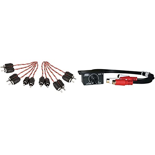 Stinger Si4612 12-Foot 4000 Series Professional 6 Channel Rca Interconnects & Pac Lc-1 Remote Amplifier Level Controller,Black,Small #TOP5