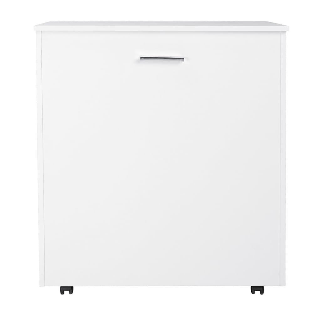 LIBEROSHOPPING.eu - LA TUA CASA IN UN CLIK Letto a scomparsa estraibile salvaspazio con ruote materasso 80x180 (Bianco)