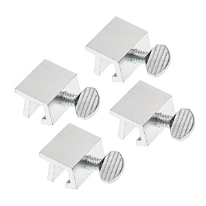 Prime-Line Sliding Window Security Lock for 1/8 in. Rail, Aluminum (4 Pack)