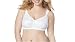 Just My Size Women's Front Close Soft Cup Bra, White, 50D