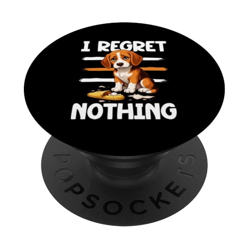 Funny Dog I Regret Nothing Dueño de Perros Amante de los Perros Humor PopSockets PopGrip Adhesivo