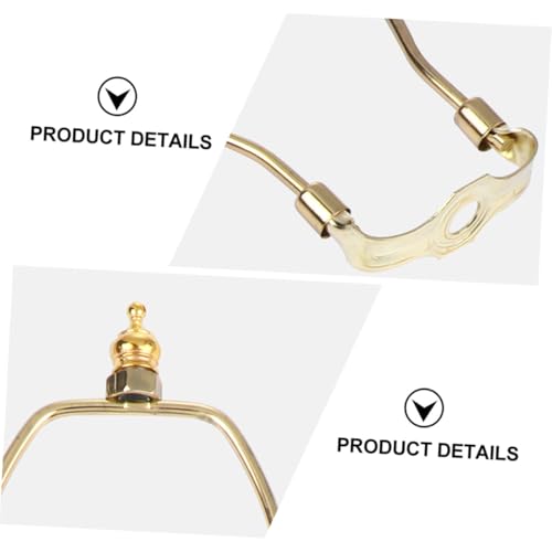 Soportes de Arpa para Lámpara dorado de 2 piezas 3