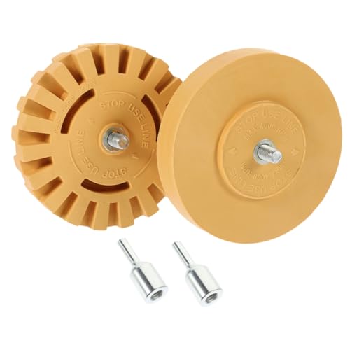 Roue de nettoyage pour autocollants et adhésifs 100mm en caoutchouc iPetboom pour voiture 2pcs