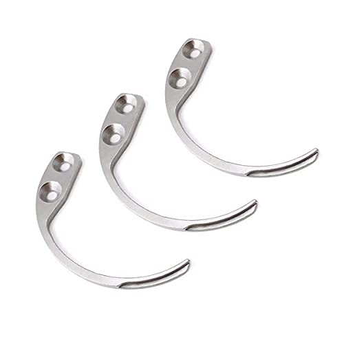 Lot de 3 crochets portables en acier pour pièces de système AM 58 MHz, bip pour étiquettes de vêtements (argenté) Cover