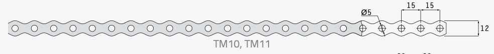 12mm x 0.7mm Multi Purpose Perforated Fixing Band Thin Galvanised Steel Strap Banding Perforated Tape Roll TM10 (10 Metres) K14BCD - Image 2