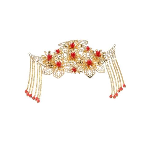 2 Pzs Set de Pinzas para Pelo de Aleación Dorada Clásica, Estilo Tradicional para Mujer, Accesorios para Bodas y Uso Casual miniatura 5