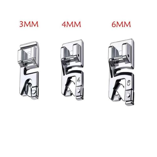 Set de 3 Pies para Dobladillo Enrollado 3mm/4mm/6mm miniatura 2