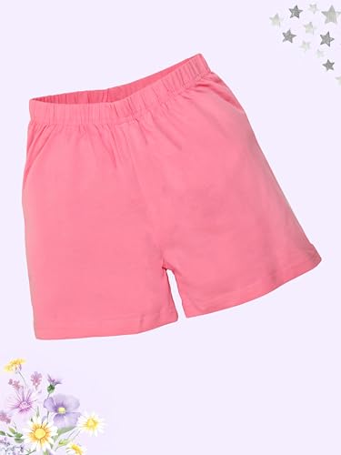 Image of KiddoPanti Girls Cycling Shorts Pack of 3 | Soft & Stretchy Cotton Spandex | Comfortable Fit with Elastic Waistband | Solid Colors Half Tights for Girls Inners