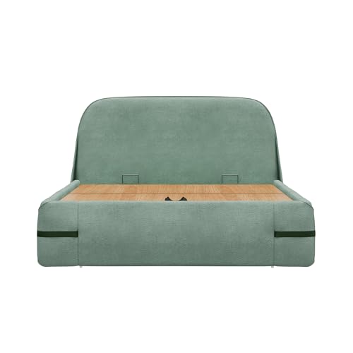 Image of Wakefit Hibernis Queen Size Hydraulic Storage Upholstered Bed