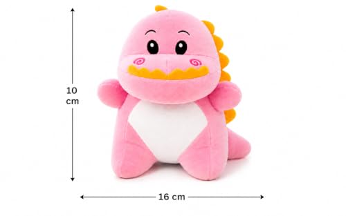 Image of Toys for Kids Dinosaur Soft Plush Stuffed, Ultra Soft Skin-Friendly Polyester Cuddly Toy for Baby Boys and Girls, Washable Gift for Birthday, Playtime and Nursery Decor, Size 16 x 10 cm
