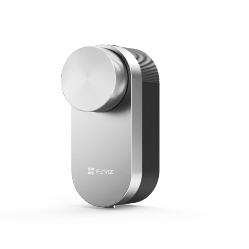 EZVIZ Smart Lock Motorizzato a batteria, serratura elettronica automatica con installazione fai da te, sblocco senza chiave tramite app, modalità privacy, blocco automatico, DL01 Pro
