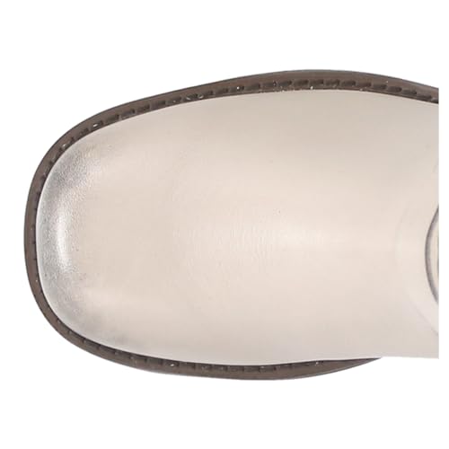 Image of Dingo Womens Blacklist Tooled Inlay Round Toe Pull On Motorcycle Casual Boots Mid Calf Mid Heel 2-3 inch