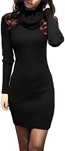 v28 Sweater Dress for Women Ribbed Knit Fitted midi Sexy Fall Win...