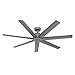 Hunter Fan 60 Inch Casual Matte Silver Finish Outdoor Ceiling Fan With 7 Blades (Renewed)