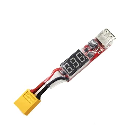 Adaptador Lipo 2S-6S a USB con voltímetro para proteger tu teléfono 5