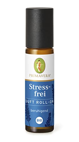 PRIMAVERA Duft Roll-On Stressfrei bio 10 ml - Lavendel - Aromaöl, Duftöl, Aromatherapie für unterwegs - beruhigend - vegan