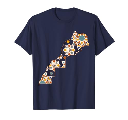 Marokko Marokko Trikot Marokko Zellige Marokkanisch T-Shirt