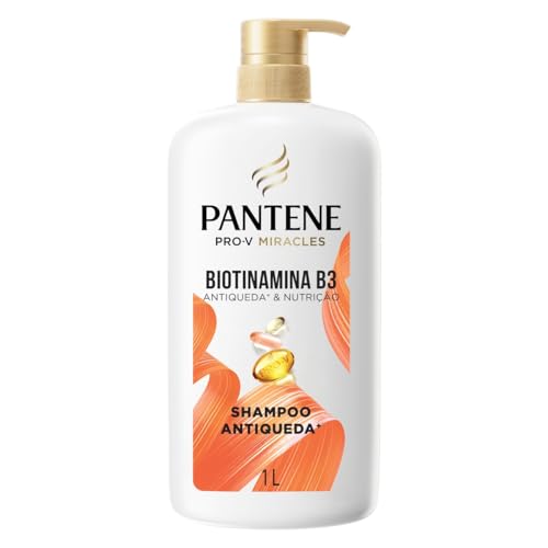 PANTENE PRO-V Miracles Shampoo Antiqueda & Nutrição Biotinamina B3 para cabelos com queda 1 L