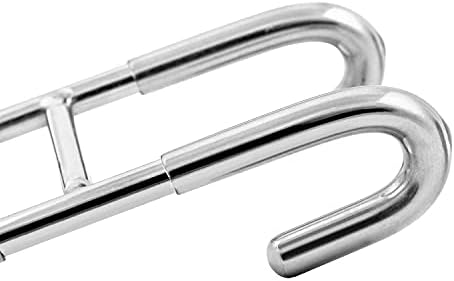 QWORK 2 Pack Shower Door Hooks, Towel Hanging Bath Towels Shower Hooks for Bathroom Glass Door 304 Stainless Steel